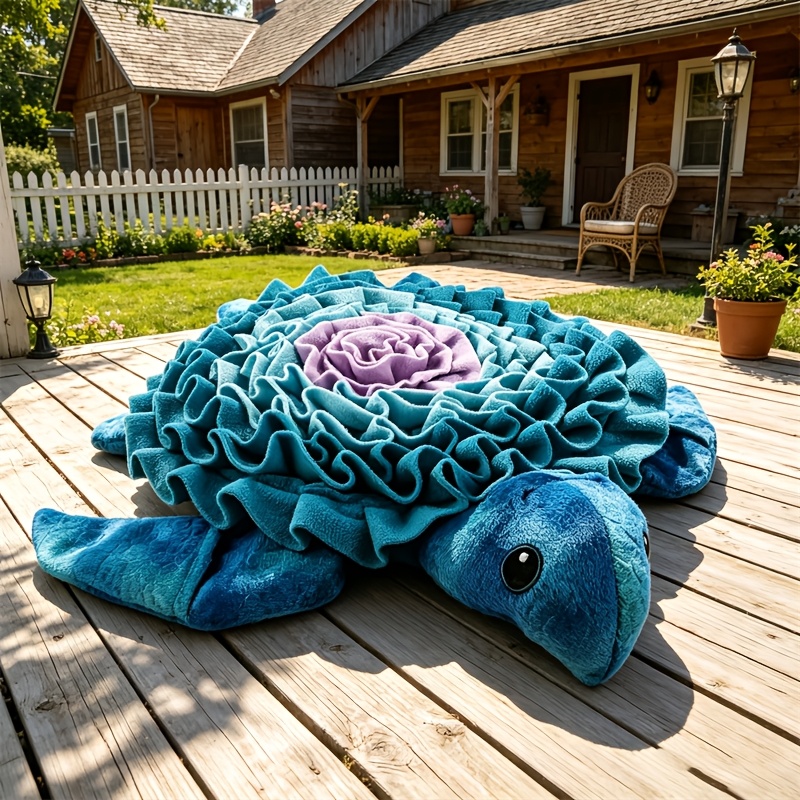 TEMU Turtle-shaped Pet Slow Feeder Mat, 3d Petal Structure Design, Eating Speed And Promotes , Durable And Easy To Clean, Options, Suitable For Cats,