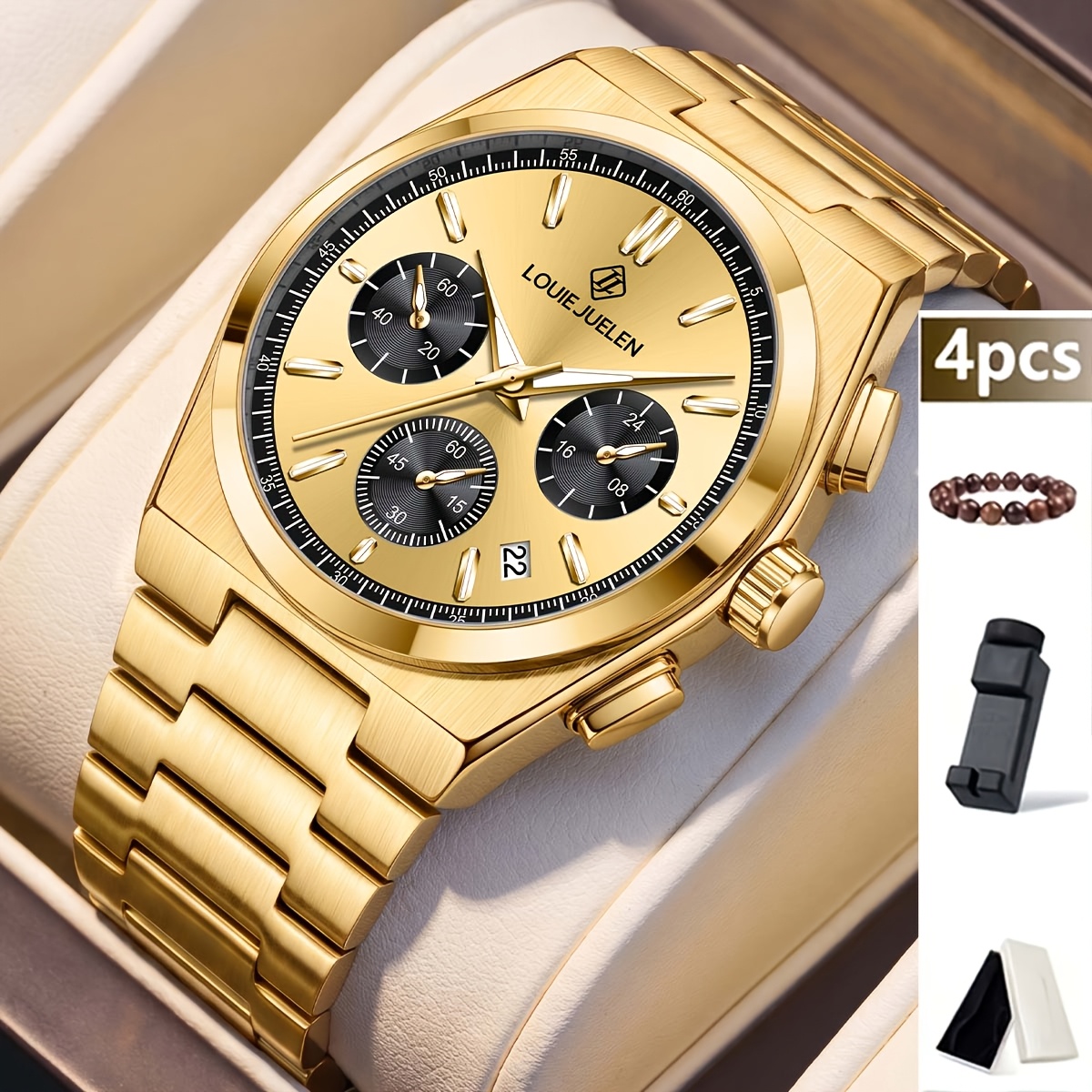 Image of 4pcs High-end Light Luxury Mechanical Watches, Unisex Casual Business Watches, Great Gifts For New Year, Birthday, Valentine's, Christmas, Thanksgiving, Father's Day, And Anniversaries
