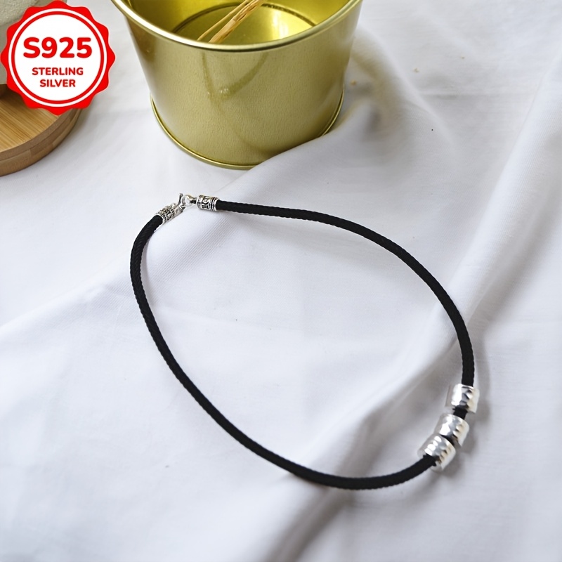 Hand-Woven Cylinder Necklace for Women