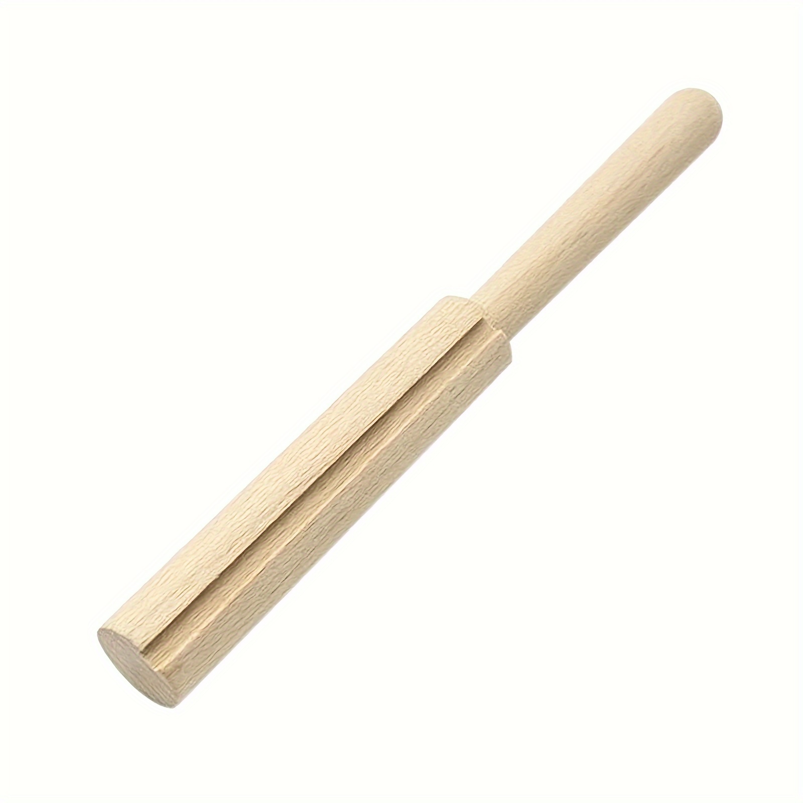 

1pc Hand U Journey Wooden Yarn Cutter Tool With Hook - 60mm, Craft Weaving Accessory, All , Khaki Wood