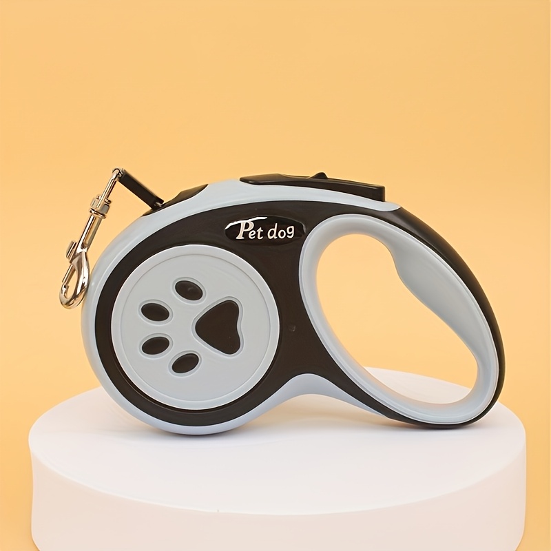 TEMU Pet Dog Outing Four-color Paw Print Retractable Leash, /5m