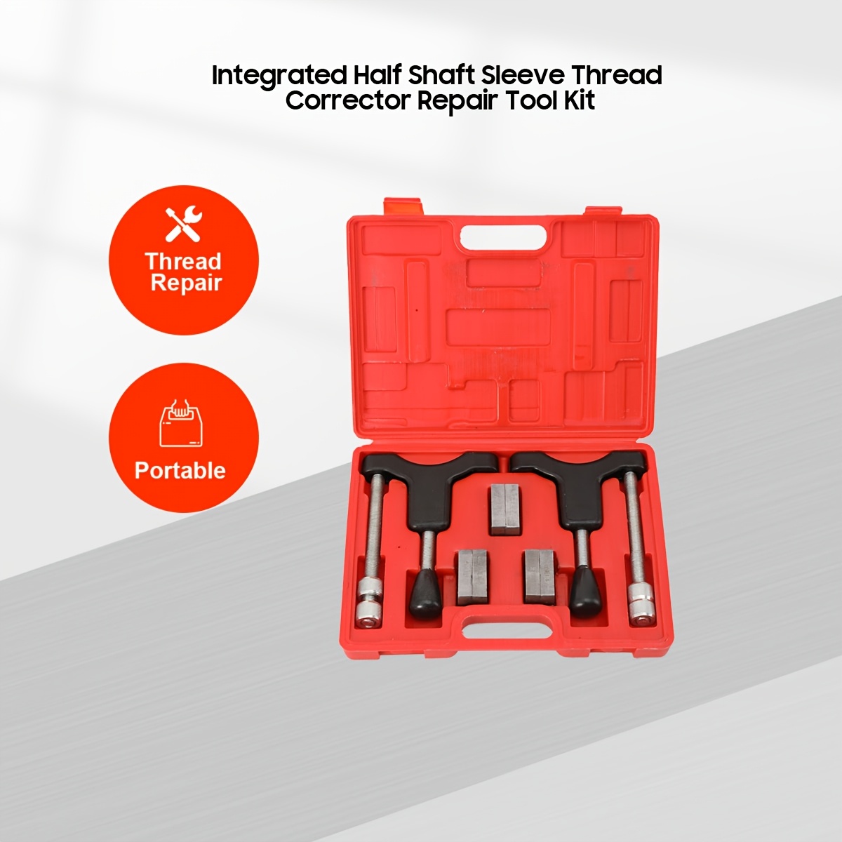 Integrated Half Shaft Sleeve Thread Corrector Repair Tool Kit