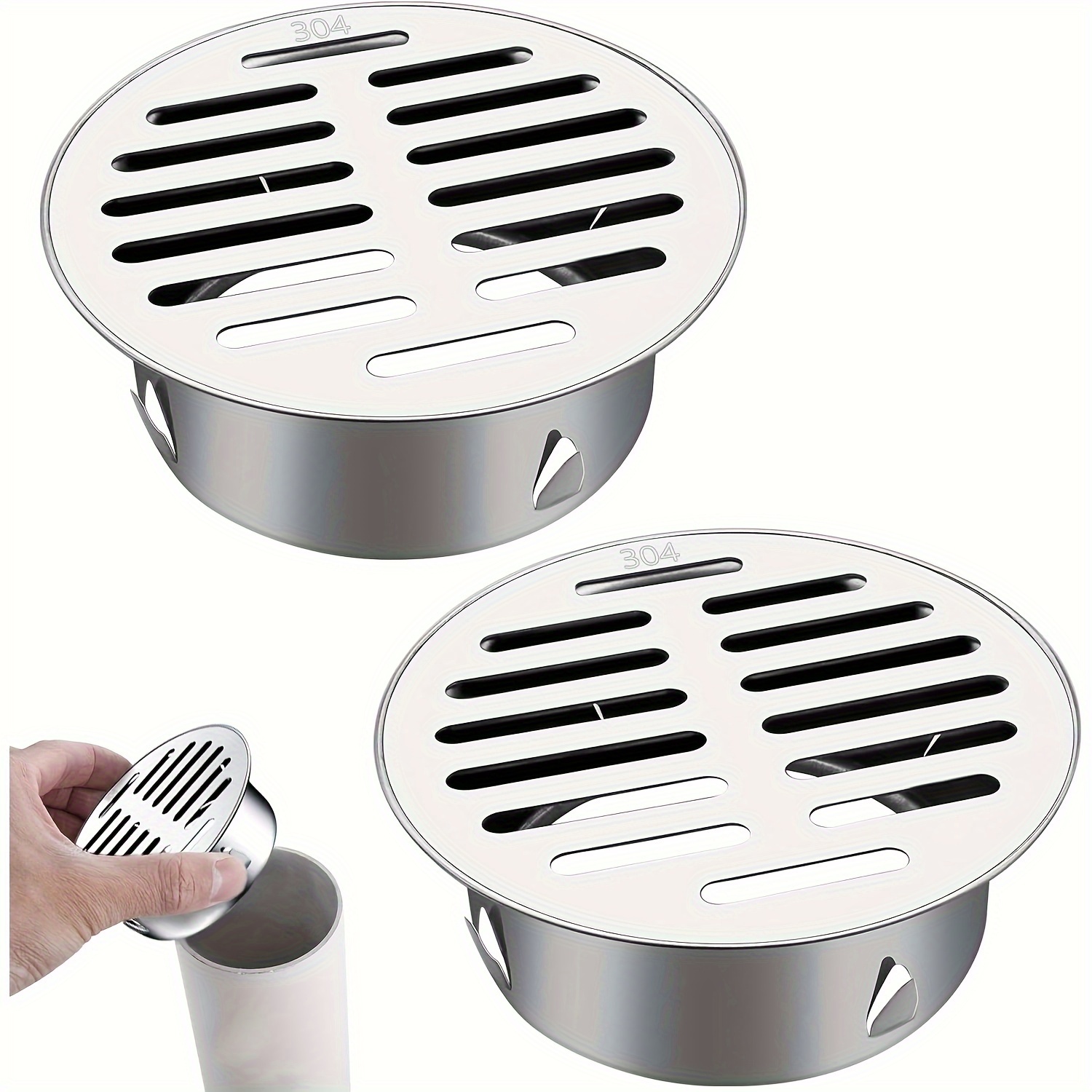 1 pezzo di copertura per filtro da pavimento per doccia in silicone per  vasca da bagno - deodorante antiodore, cattura capelli e tappo di scarico  per doccia per bagno e cucina, accessori