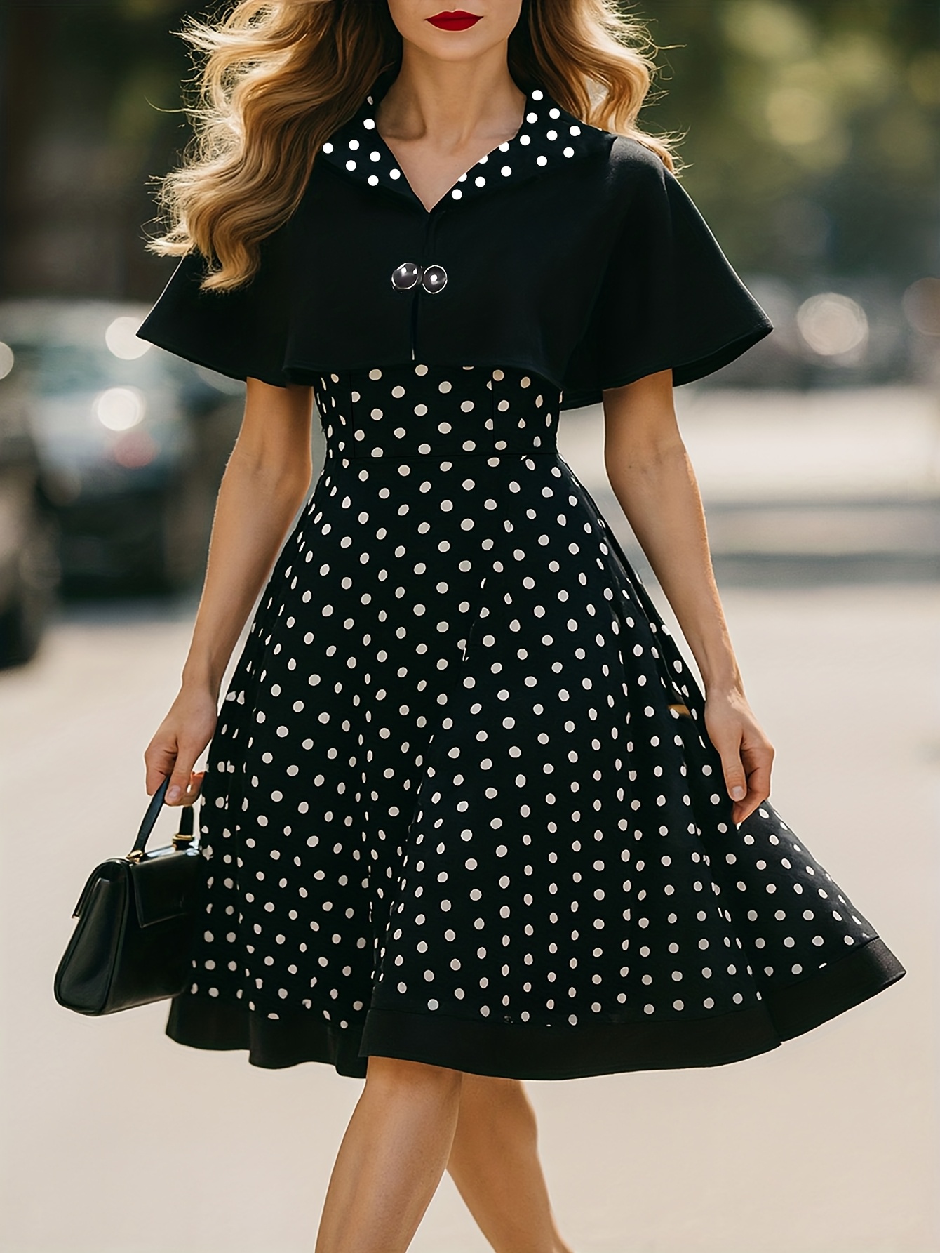 princess polly baby blue dress 4 Ways to Parisian-Style Polka Dot Dress