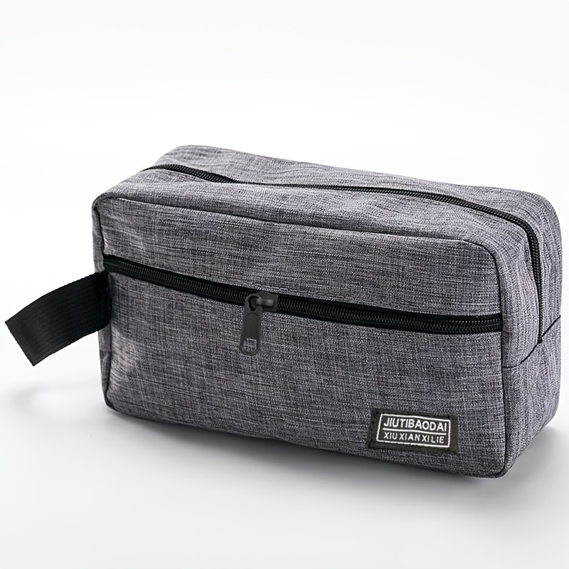 E-shop Toilettenbeutel - Neutraler, quadratischer Beutel für Damen und Herren. Handbeutel für Damen und Herren. Modischer, kleiner, tragbarer
