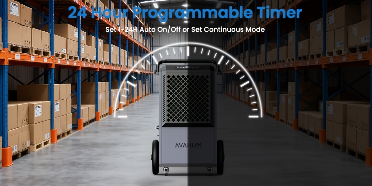 avahum 320 pints commercial dehumidifier with drain hose for basements, coverage area 9000   Product details 1