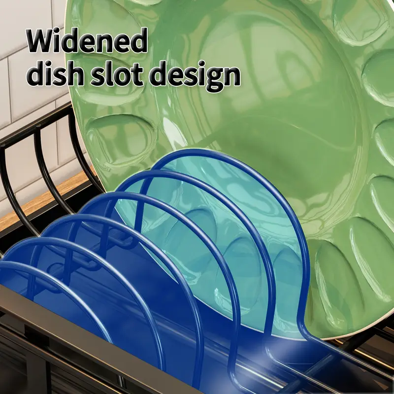 dish drying rack dish rack dish racks for kitchen counter dish drainer with removable utensil holder and swivel spout Product details 7
