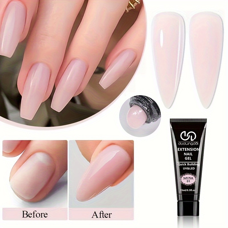 Image of 15ml Poly Extension Gel For Nails, Clear Builder For Nail Gel Trendy For Nail Art Design For Nail Extension Gel Salon For Manicure For Women - Mother's Day Gift