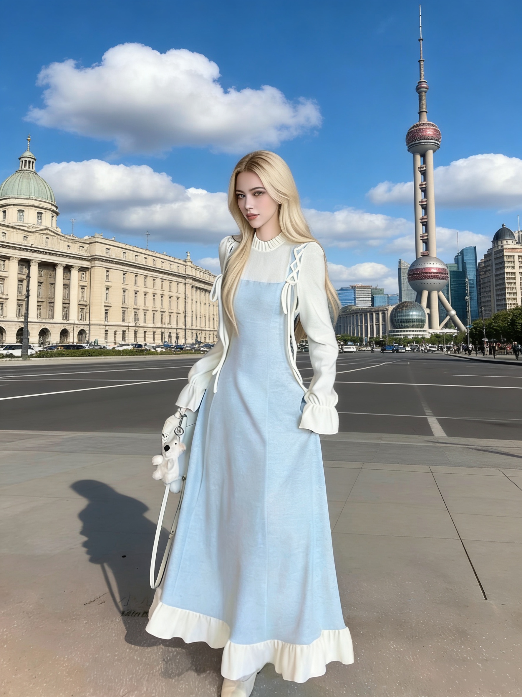 korean aesthetic two piece blue dress womens niche - Temu Canada