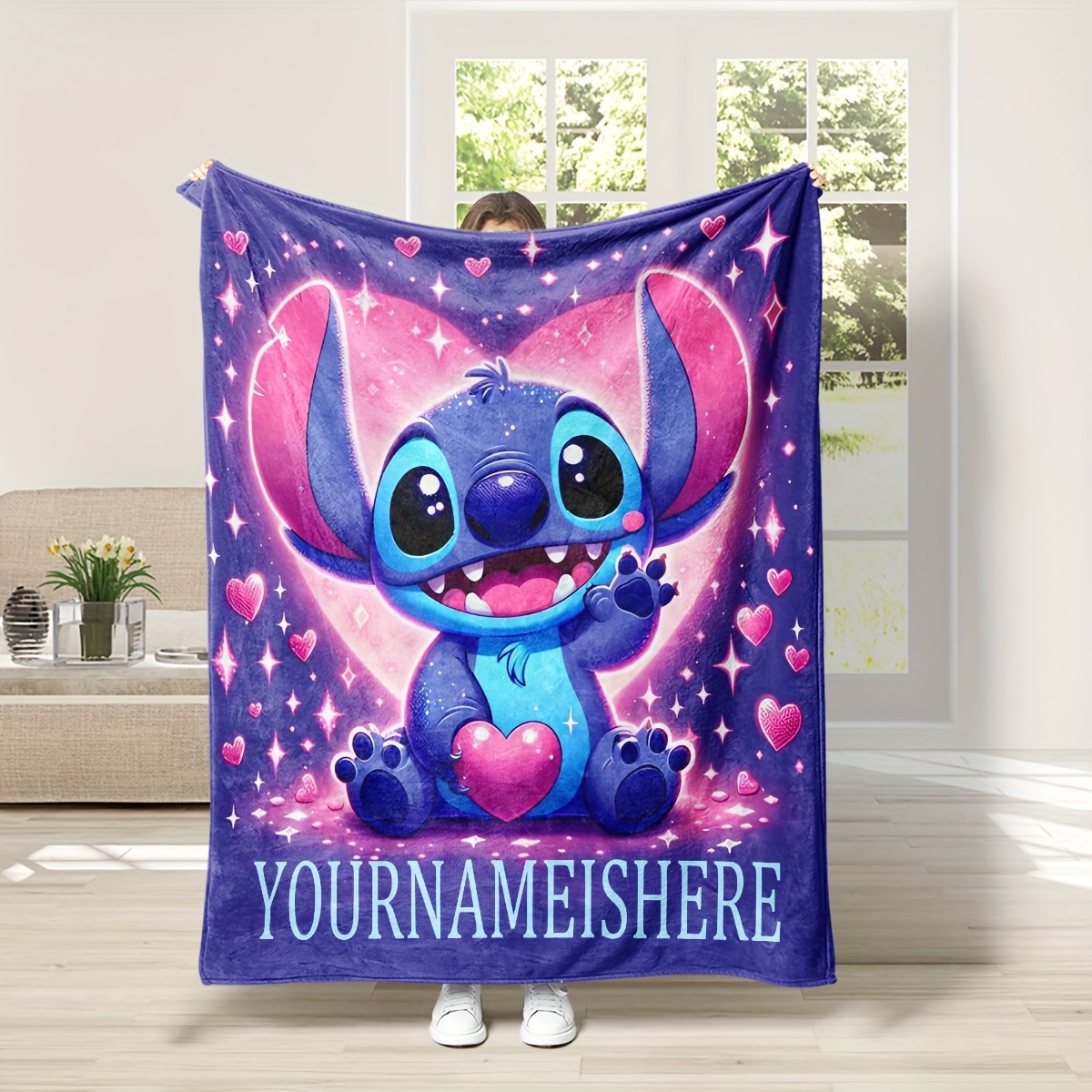 

Personalized Name Fleece Blanket: And Comfortable, Suitable For Sofa, , Bed, Plane, , , And All - , Washable, 100% , 75cm X 100cm