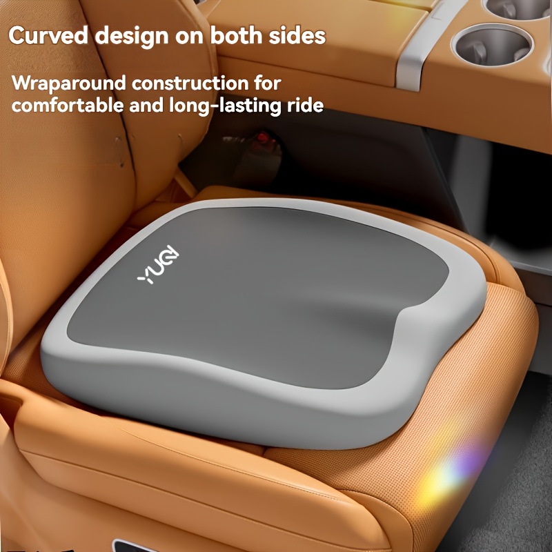 ergonomic memory foam seat cushion single piece car seat booster for driver side enhances   ideal for office chairs home desks long drives and commuting   in 3 colors