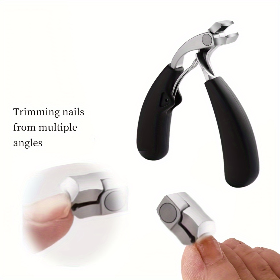 

- Steel Nail Clippers - Ergonomic, For Trimming Of Toenails & Fingernails, For Seniors And Arthritis, Long For Comfortable