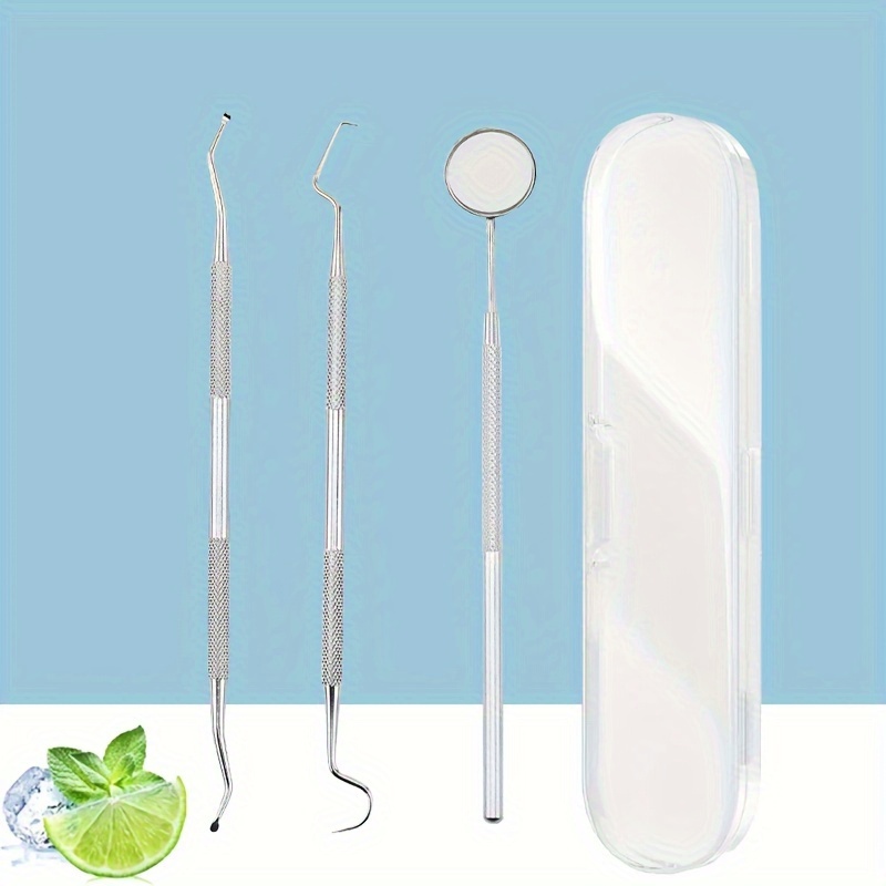

Teeth Cleaning Tool Kit, Stainless Steel Oral Care Tool, Toothpick, Suitable For Daily Teeth Cleaning Travel Must Have