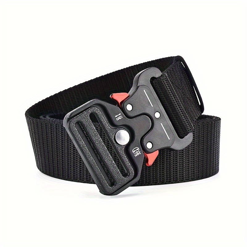 

Simple Tactical Belt Vintage Casual Outdoor Waist Belts Automatic Buckle Belt Jeans Dress Pants Accessories For Women Men