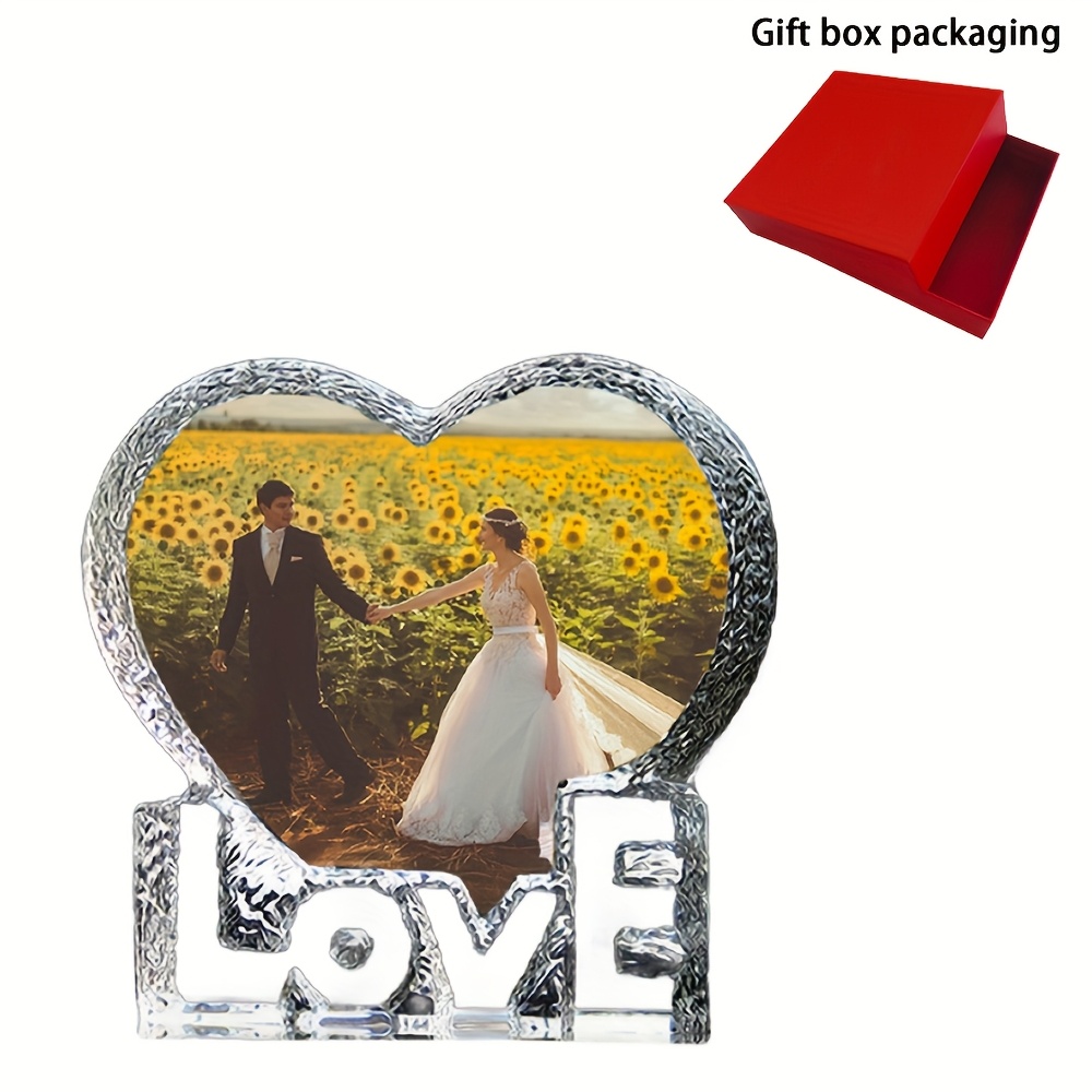 Image of [picture Customization] Photo Custom Wedding Photos Crystal Photo Creative Gift Decorative Birthday Gift Living Room Bedroom Decoration Pet Cats Birds Souvenir