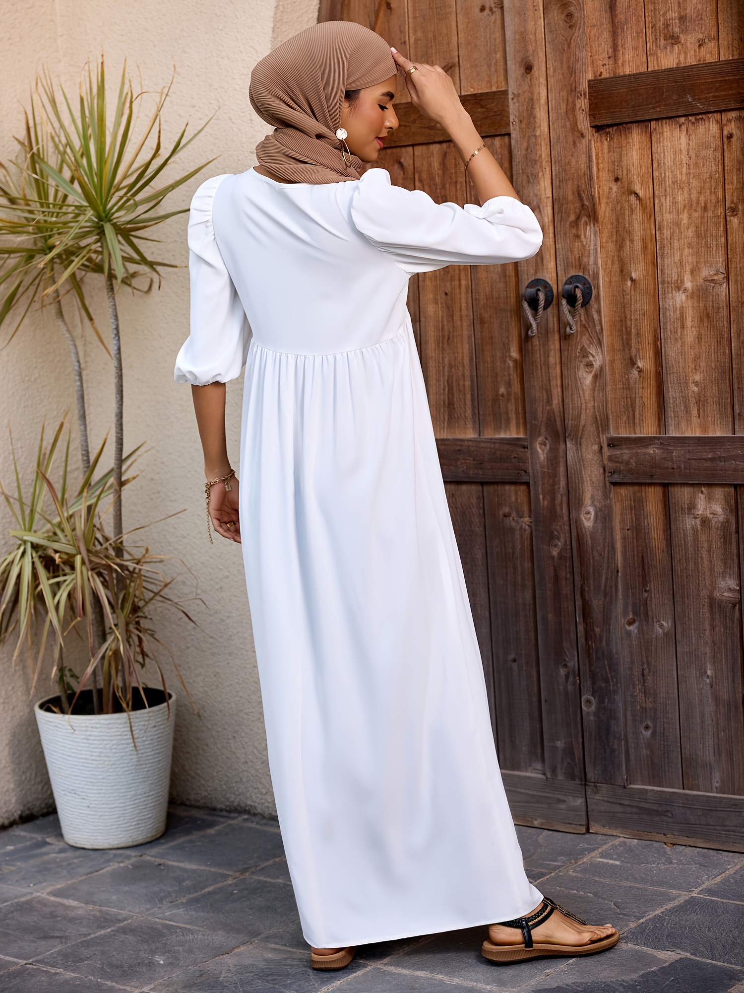 fancy maxi dresses with sleeves for muslimah Aurora Elegant Floral Modest MAurora Floral Modest Maxi Dress