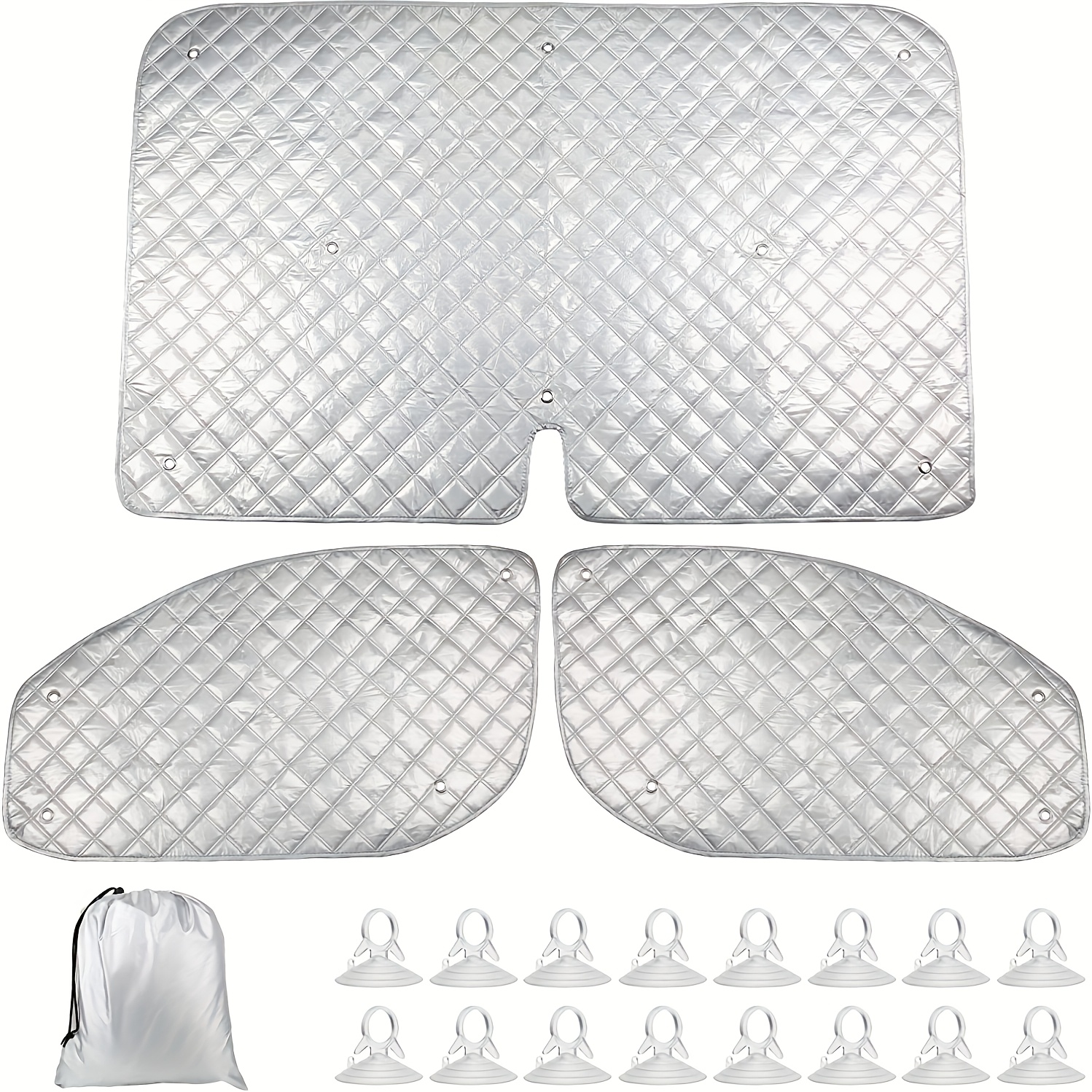 TEMU 1set Suitable For Ford Transit Mk8 2012-2022 Internal Windshield Sunshade, Combined With Window Sunshade, Sunlight For Insulation