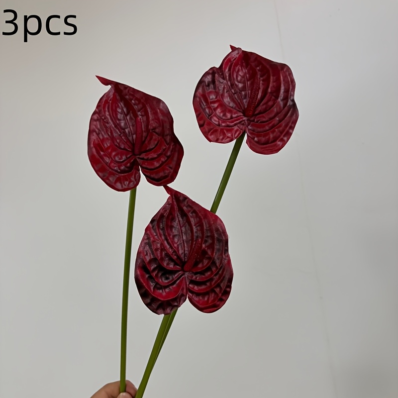 3pcs High-quality Simulated Flowers, Maintenance-free Tropical Floral Branches, Suitable For Home, Wedding, Party, Valentine's Day, Thanksgiving, Christmas Decoration