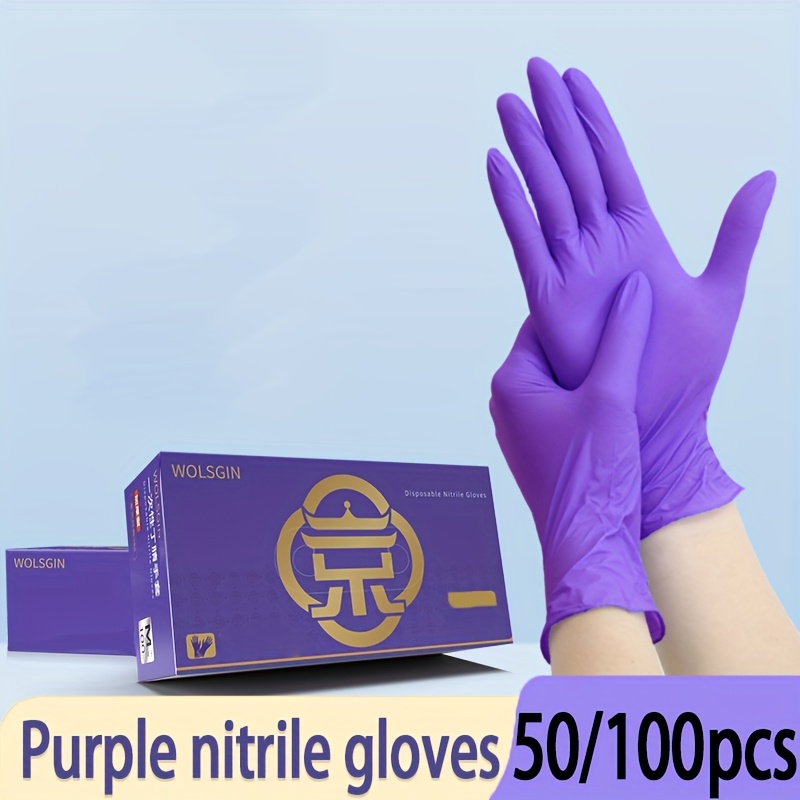 

50/100pcs, Disposable Gloves, Household And Catering Dishwashing Gloves, Oil Resistant Hair Gloves, Household Small Tools