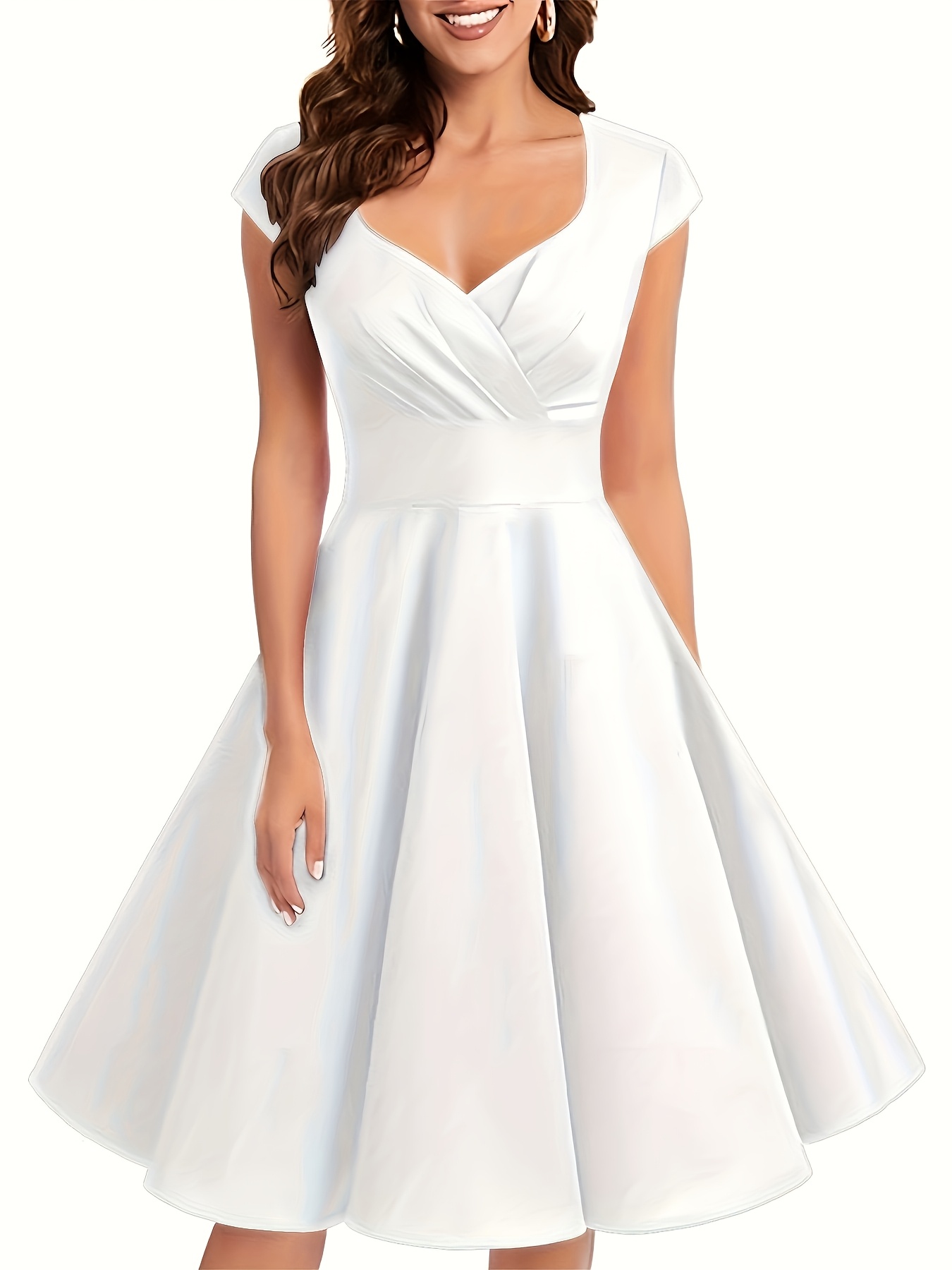 vestidos cortos retro años 1950 cóctel estilo vintage Temu Colombia