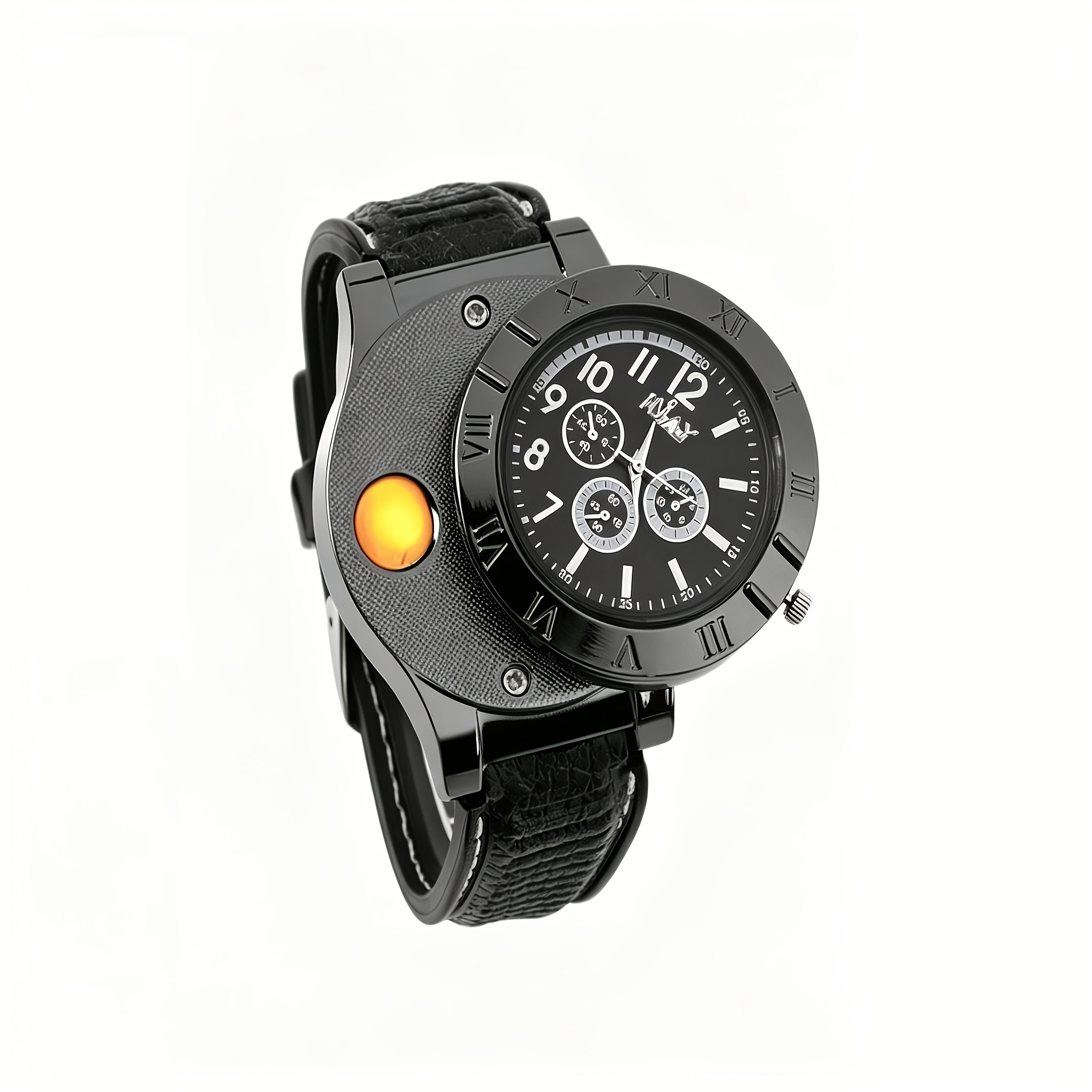 TEMU Men's L Watch, Luxurious Watch, Multi-functional Calendar With 5 Hands Dial, Classic Large Dial, Ideal Gift For Casual And Business Occasions