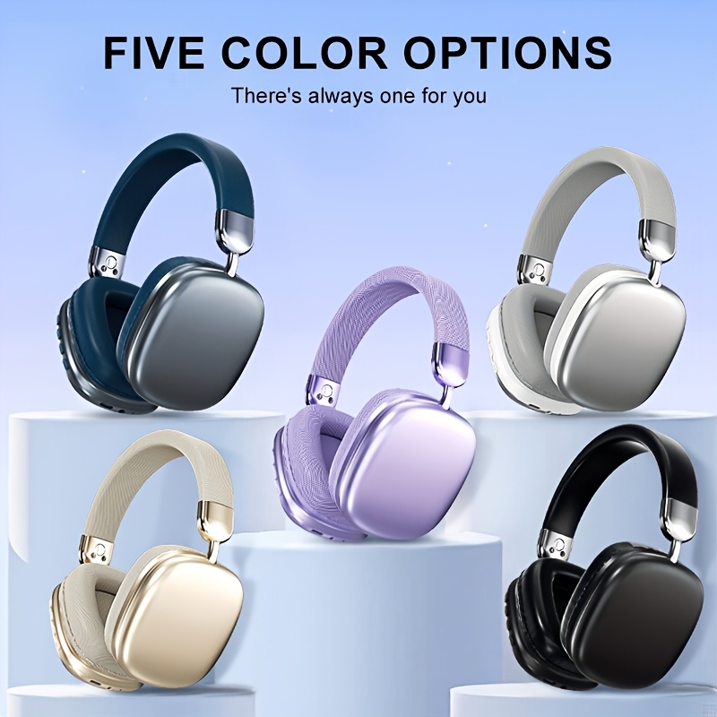 

Wireless Noise-cancelling Headphones, Long , Built-in Microphone, Headphone Wheel Cotton Metal Telescopic Rotary Folding Headphone, Headphone Type-c Jack, For Iphone And