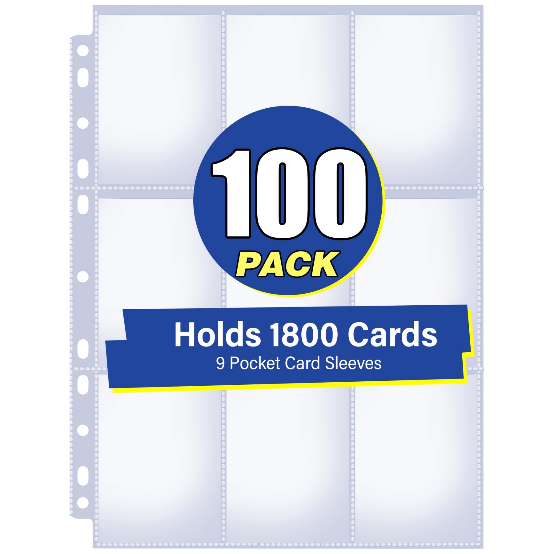 football card binder sleeves Amazon.com: Football Card Binder 900 Pockets, Trading Card Binder 9 Pocket  with 50 Removable Sleeves Fits 900 Sport Cards, 3 Ring Card Holder with  Zipper, Collector Storage Album : Toys & Games main image 1