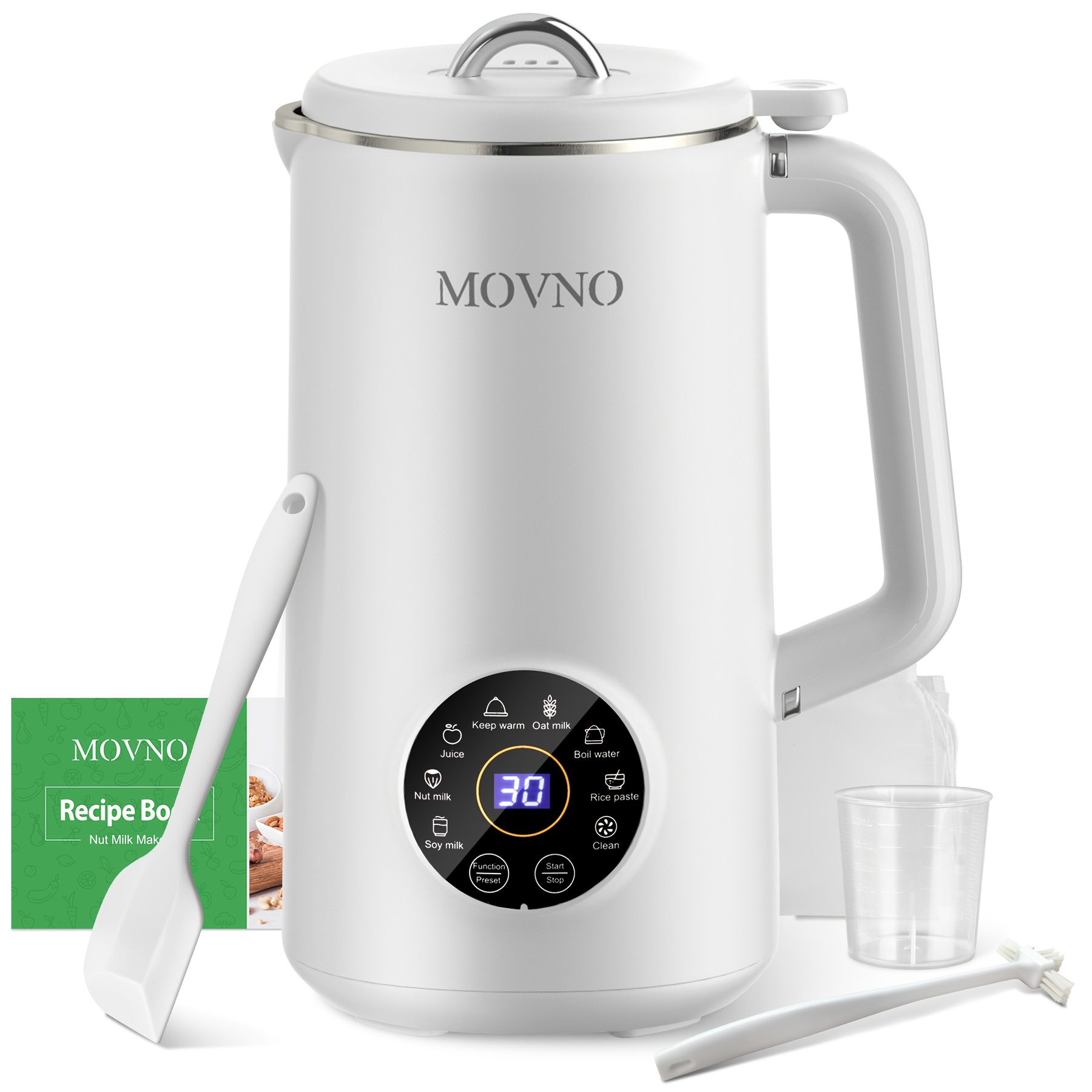 TEMU 8 In 1 Machine, 1000ml Capacity Homemade Almond, Oat, Coconut, Soy, Plant Based And Non Dairy Beverages, Automatic Soy Milk Maker Blender With Delay Start//boil Water