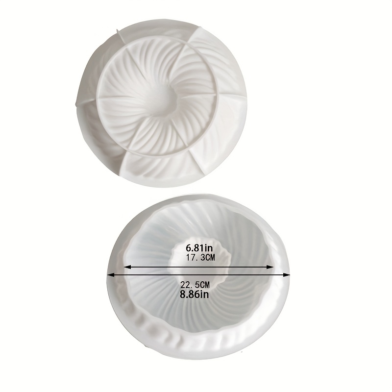 TEMU Stampo per Candele Girevole Extra Large in Silicone - Resistente, Non Tossico e Riutilizzabile per Candele Profumate e Decorazioni in Gesso, per