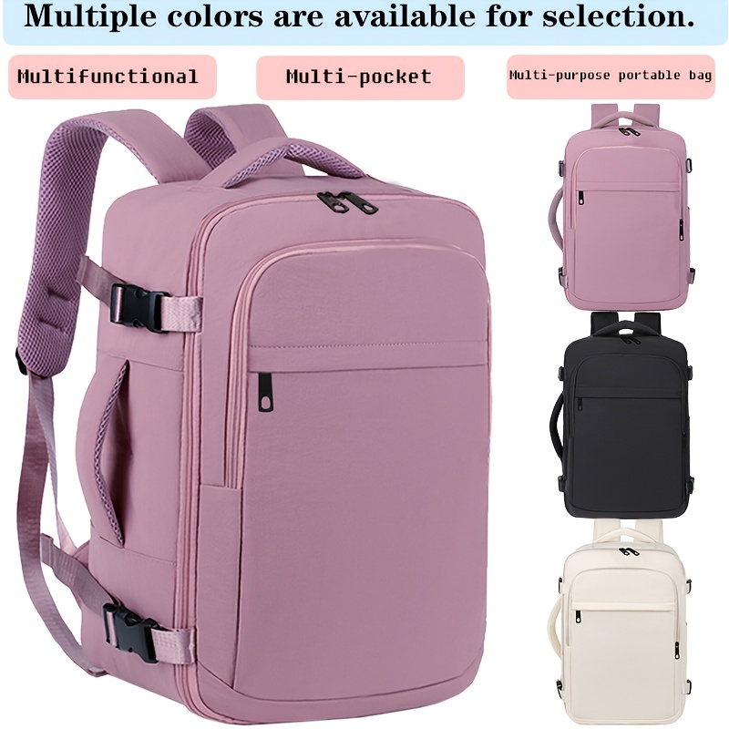 item picture ladies fashion backpack spring and summer versatile new large capacity backpack   to change laundry essential for commuting travel zipper   random