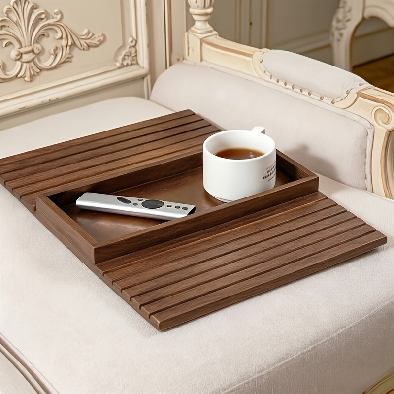 artikel foto houten boheemse gestreepte bijzettafel voor bank met groefblad - gestreepte tafel geschikt voor nachtkastje, thuiskantoor, compact opbergmeubel voor koffiekopjes, afstandsbedieningen, telefoons, aromatherapie - moderne minimalistische decoratie voor kleine ruimtes, niet voor contact met voedsel