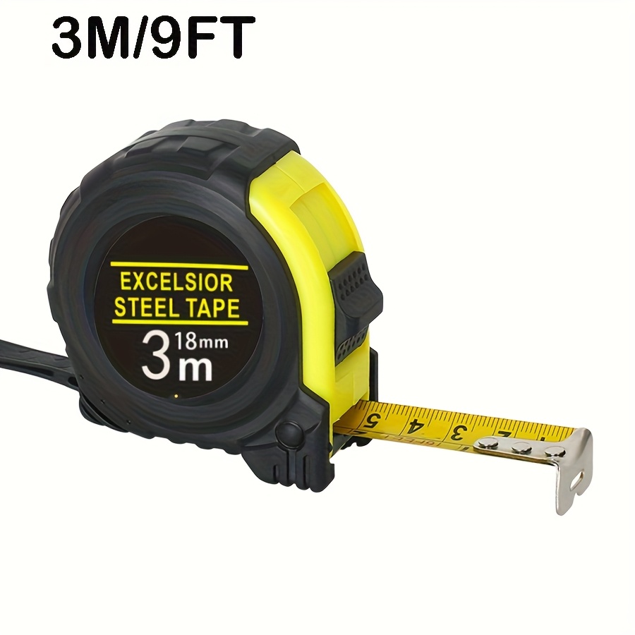 1pc Heavy-duty Retractable Tape Measure With Auto Wind & Lock - /9ft, 5m/16ft, 7.5m/25ft - Professional Construction, Engineering
