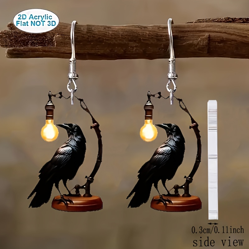 TEMU 2d Flat, 2d Pair Of Creative Minimalist Lantern Pendant Earrings, Suitable For Daily Wear And Party Attending, Ideal Gift For During Festivals