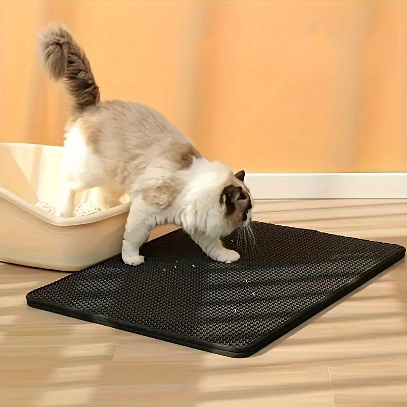 

Double-layer Eva Cat Litter Mat - Non-slip, Scratch & Wear-resistant Pet Litter Box Pad For Cats