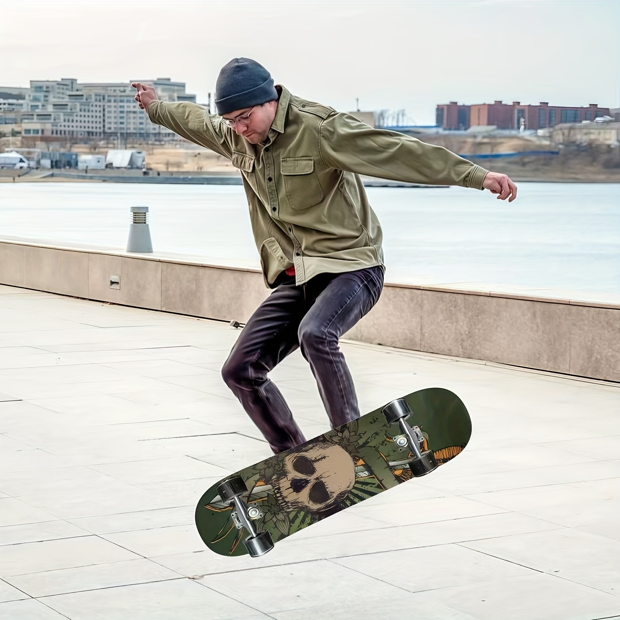 tablero skate madera capas resistente cinta Temu Colombia