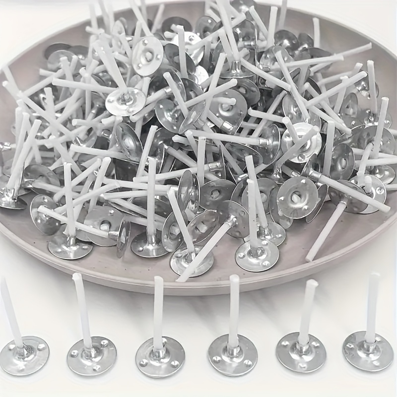 

50//200/500pcs Pre-waxed Wicks - 1 Inch Low Smoke, , Ideal For Wedding, Birthday, Party, Christmas, Halloween Wax Candle Making