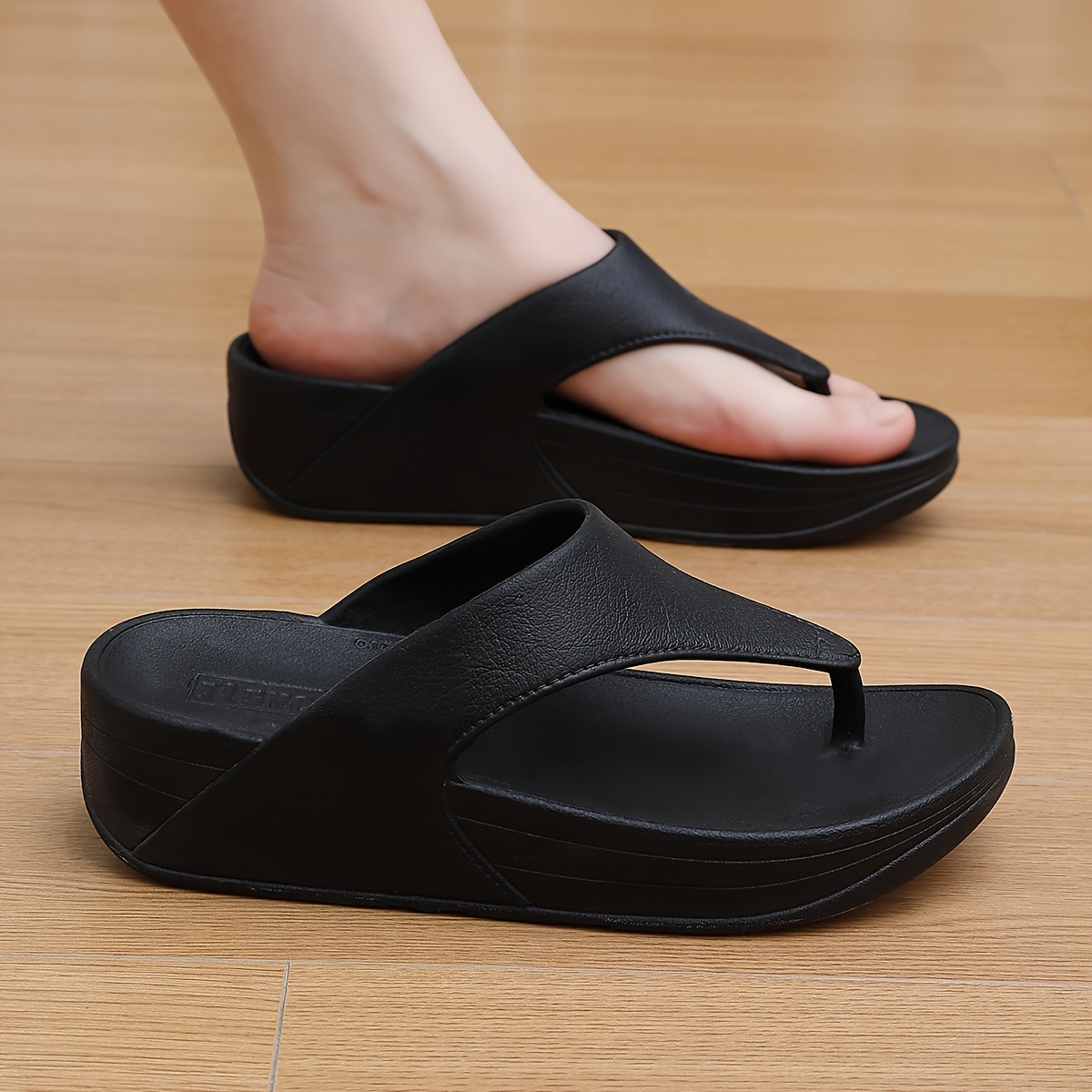 womens black eva flip flops minimalist style low heel open toe sandals for summer beach pool wear machine washable poolside footwear minimalist footwear eva sandals 0