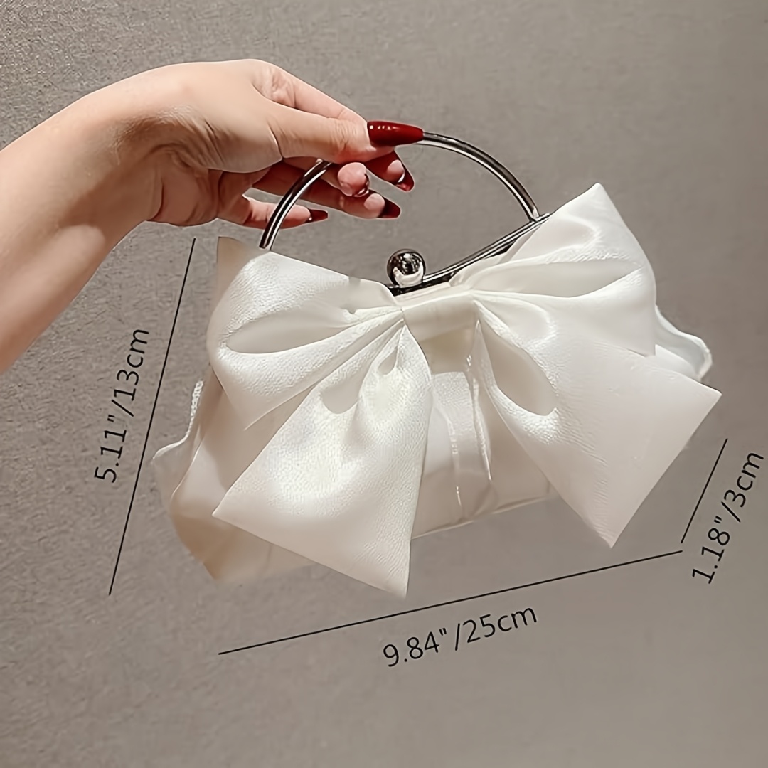 Elegante avondtasje met strik voor dames bruiloft en feestje_voghion.com