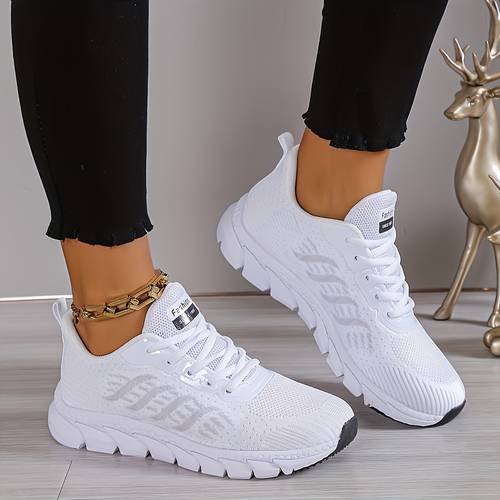 sneakers low top lace up womens lightweight and breathable running shoes with a shock absorbing flexible sole and a comfortable fabric upper suitable for daily casual wear outdoor sports ball games badminton tennis track and field and road