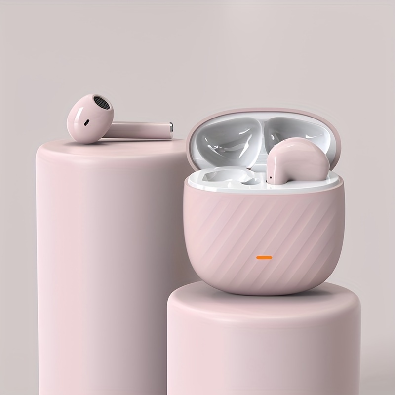 Fone de ouvido estéreo sem fio verdadeiro, TWS 5.3 Fones de ouvido sem fio Estéreo HD Música Som Fone de ouvido com estojo de carregamento sem fio Fones de ouvido estéreo In-ear Headpho_voghion.com