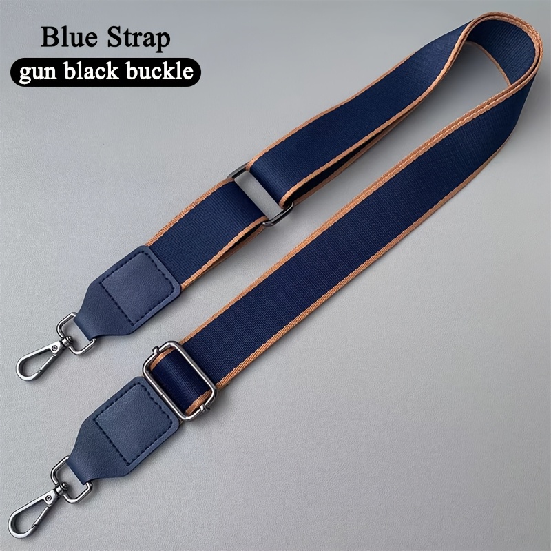TEMU Correa de bandolera de dos azul , correa de poliéster de 3.8 cm de ancho con color de , correa de ajustable, accesorio de correa de compra única