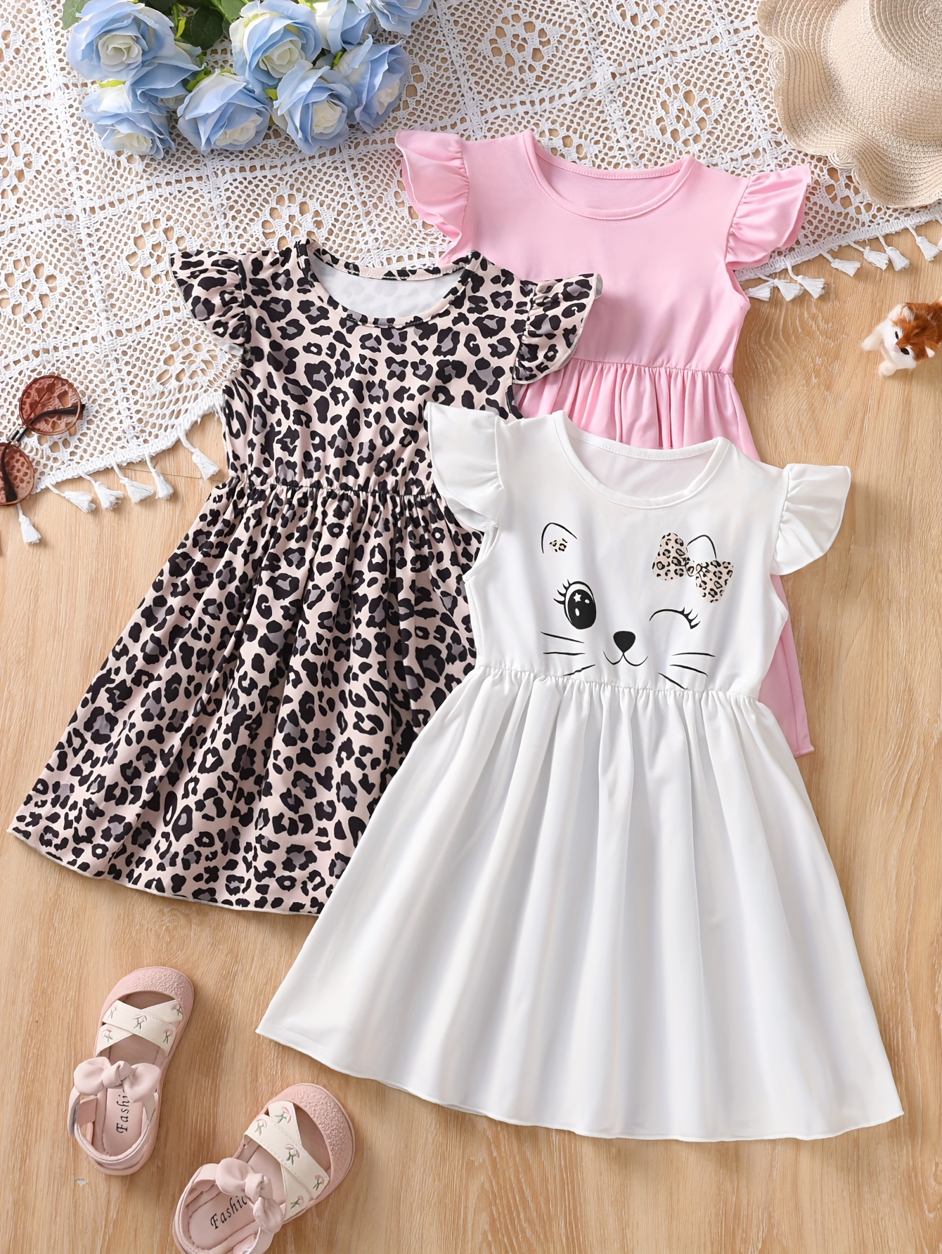piece set colorful casual dresses young girls - Temu Belgium