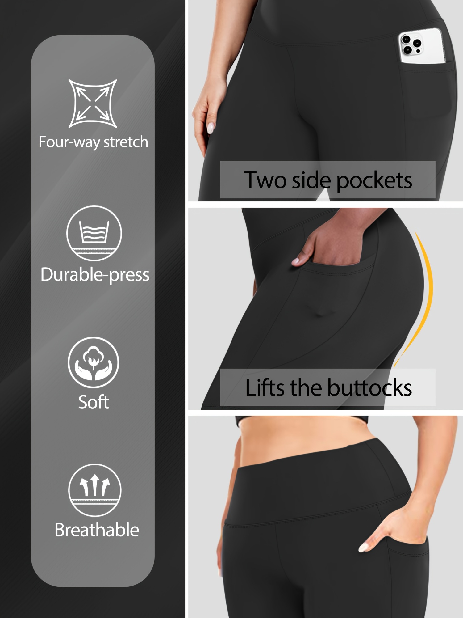 Plus Size - Women'S Plus Size High Waist Crescent Pocketed Shorts - Stretchy, Comfort Fit, Casual Summer Style with Plump Design, Breathable Fabric for Everyday Wear, Plus Size Shorts