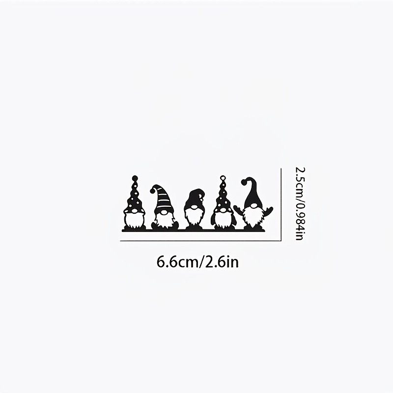 Image of Funny Black Gnome Sticker, Car Rearview Mirror Decal - Suitable For Cars, Motorcycles, Laptops And Phones - Gift