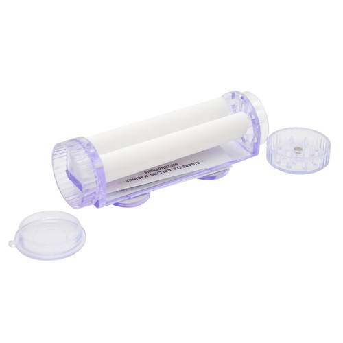 1pc 78mm manual rolling tool storage grinding rolling paper holder plastic material portable rolling machine large 78mm size plastic sealed storage tube practical rolling gadget diy tool perfect birthday gift