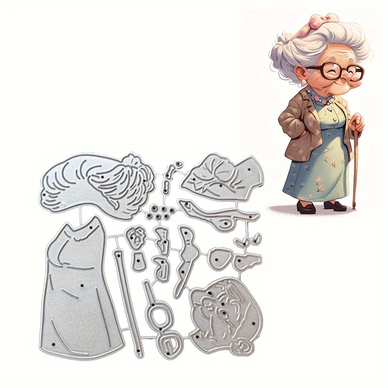 & Grandma Themed Metal Cutting Dies - High- Stencils For Diy Scrapbooking, Birthday Cards & Embossing Crafts, New Arrival, Decorative Crafts, Knife Mold