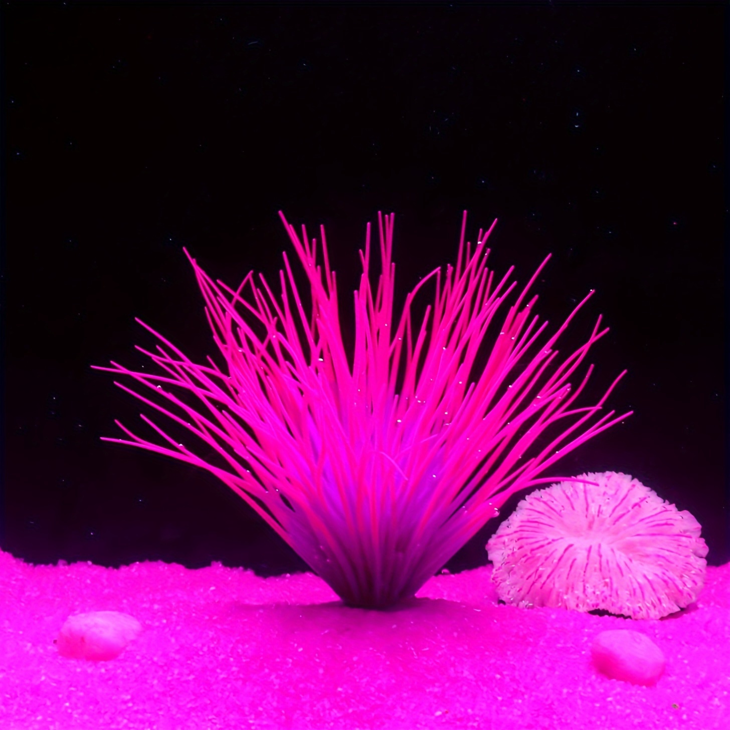 

1pc Silicone Seagrass Coral Decor, Dual-tone Artificial Seaweed, Lifelike Underwater Ornament For Aquarium Fish Decoration