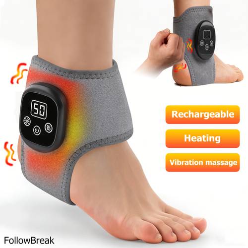 foot massager rechargeable temperature adjustment ankle massager suitable for home use vibrating massage ankle support compact and portable massage a nice and valentines day