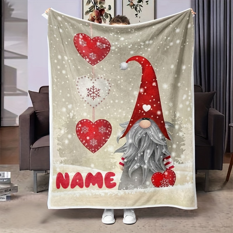 

Customizable Christmas Flannel Fleece Blanket, , , Unisex, , , Knitted, -, 200-250g