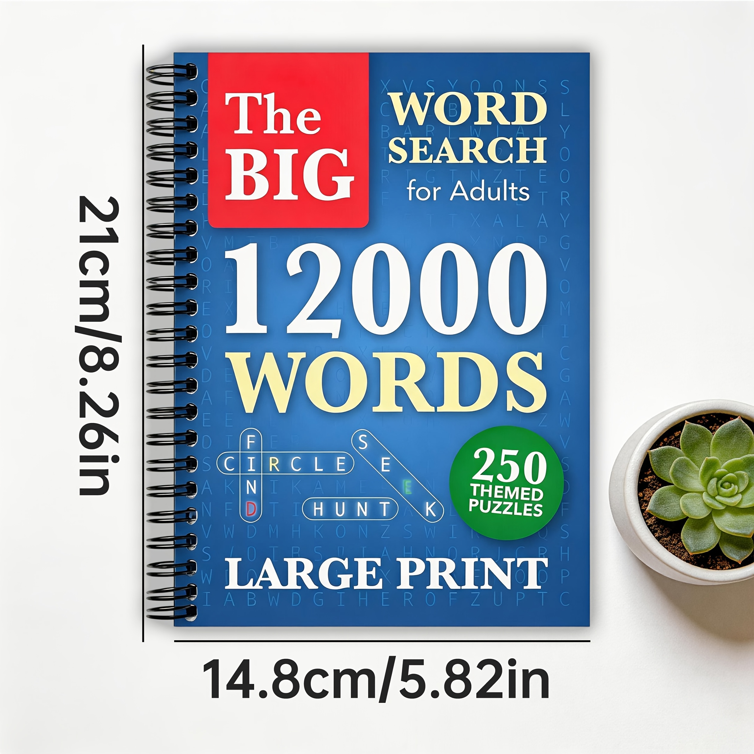 TEMU Extra-large Print Book For Adults: Words To Find - Themed Puzzles Suitable For All Ages (from Teens To Seniors), Making It For (spiral-bound)